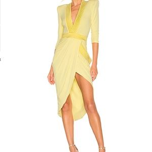 Zhivago Eye of Horus Dress in Pastel Yellow XS